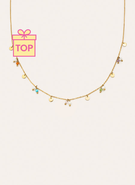 Shamira Halskette Edelstahl, vergoldet