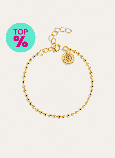 Pebbles Armband, vergoldet