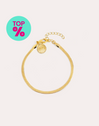 Pulseira Lisse S Aço Banho de Ouro