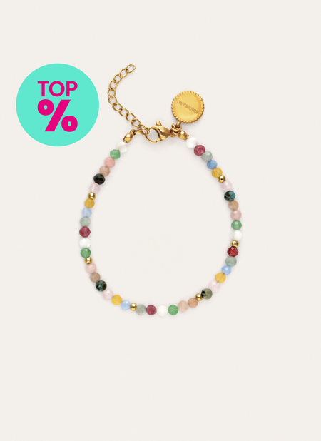 Pulseira Altea Colors Aço Banho de Ouro