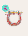 Set of 3 Rainbow Spark Steel Bracelets