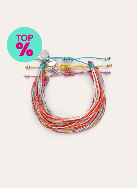 Set 3 Rainbow Spark Armbänder aus Stahl