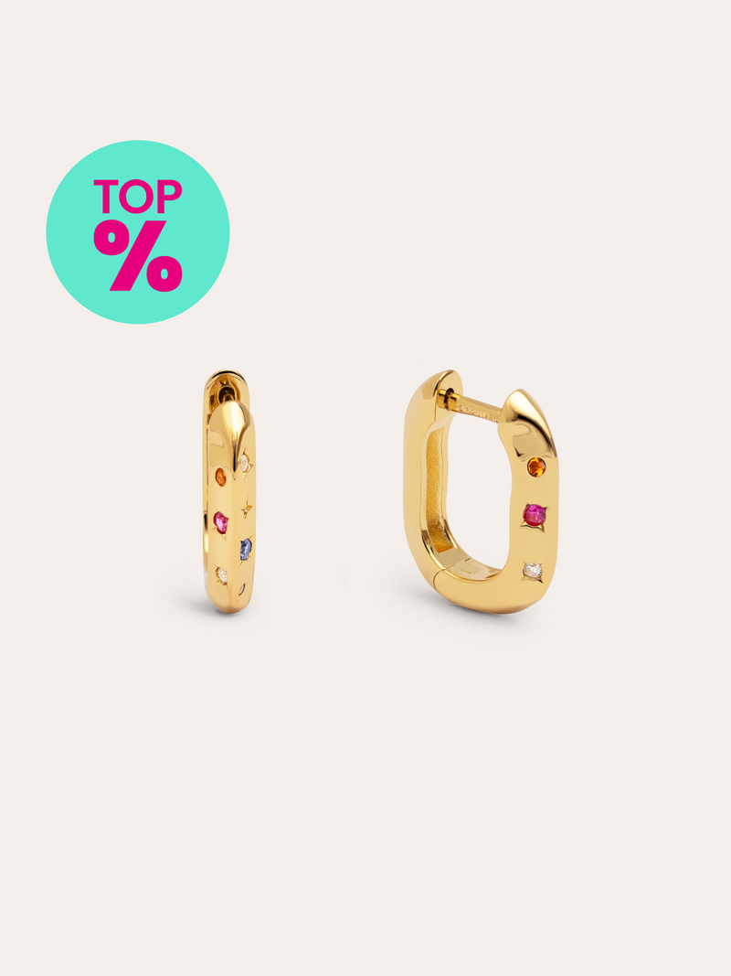Pendientes Aro Starla Baño Oro