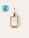 Letter Nacar Gold Personalized Charm