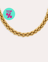 Collar Big Rope Acero Baño Oro