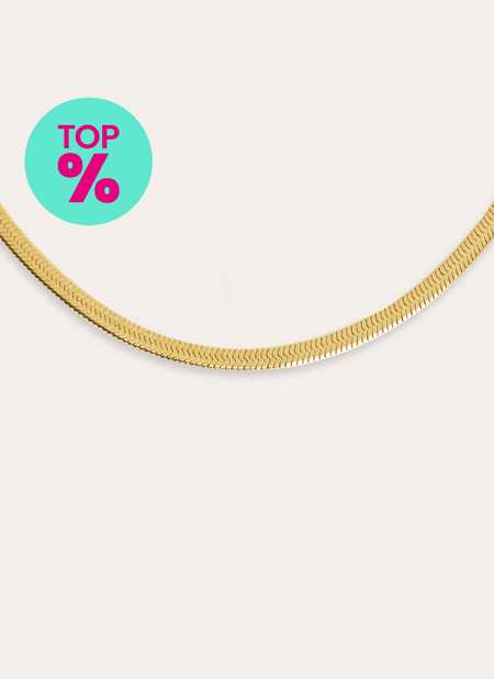 Lisse S Gold-Plated Stainless Steel Necklace