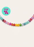 Collar Bloom Stones Acero Baño Oro
