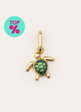 Charm Tartaruga Banho de Ouro