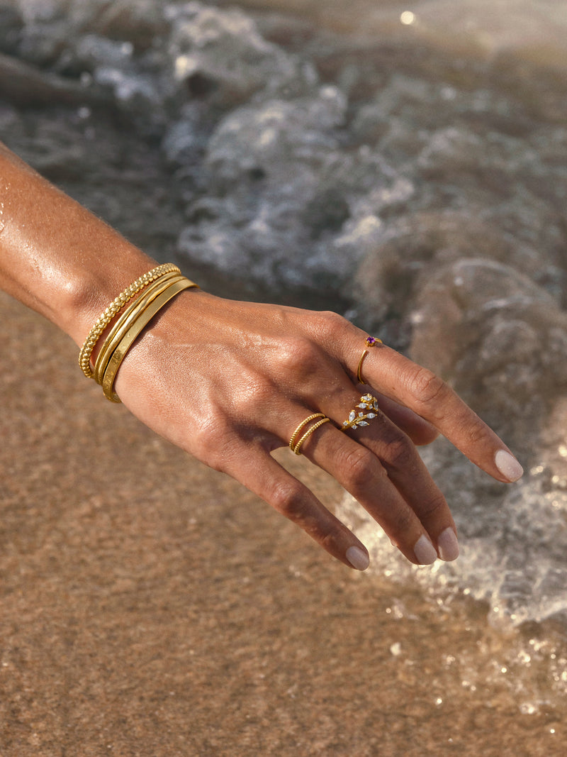 Anillo Sophie Lavande Baño Oro