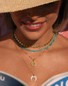 Collar Cala Dots Turquoise Baño Oro