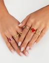 Anillo Sia Berries Baño Oro