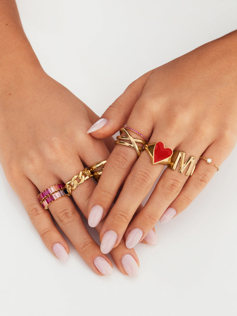 Anillo Sia Berries Baño Oro