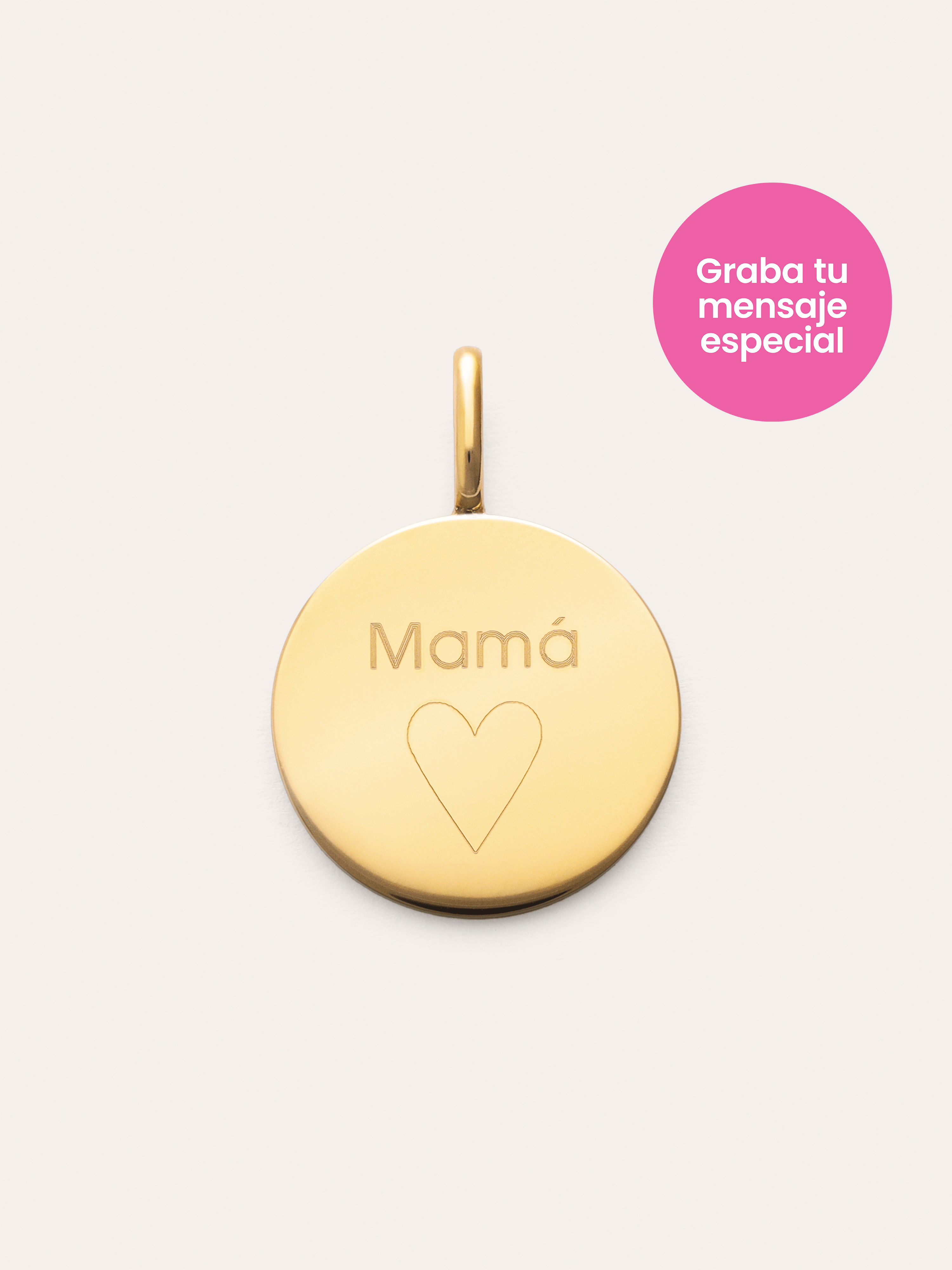 Charm Personalizado Dream Acero Baño Oro