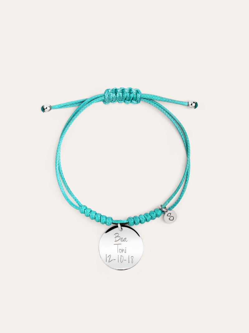 Pulsera Personalizada Dream Chic Emerald Plata