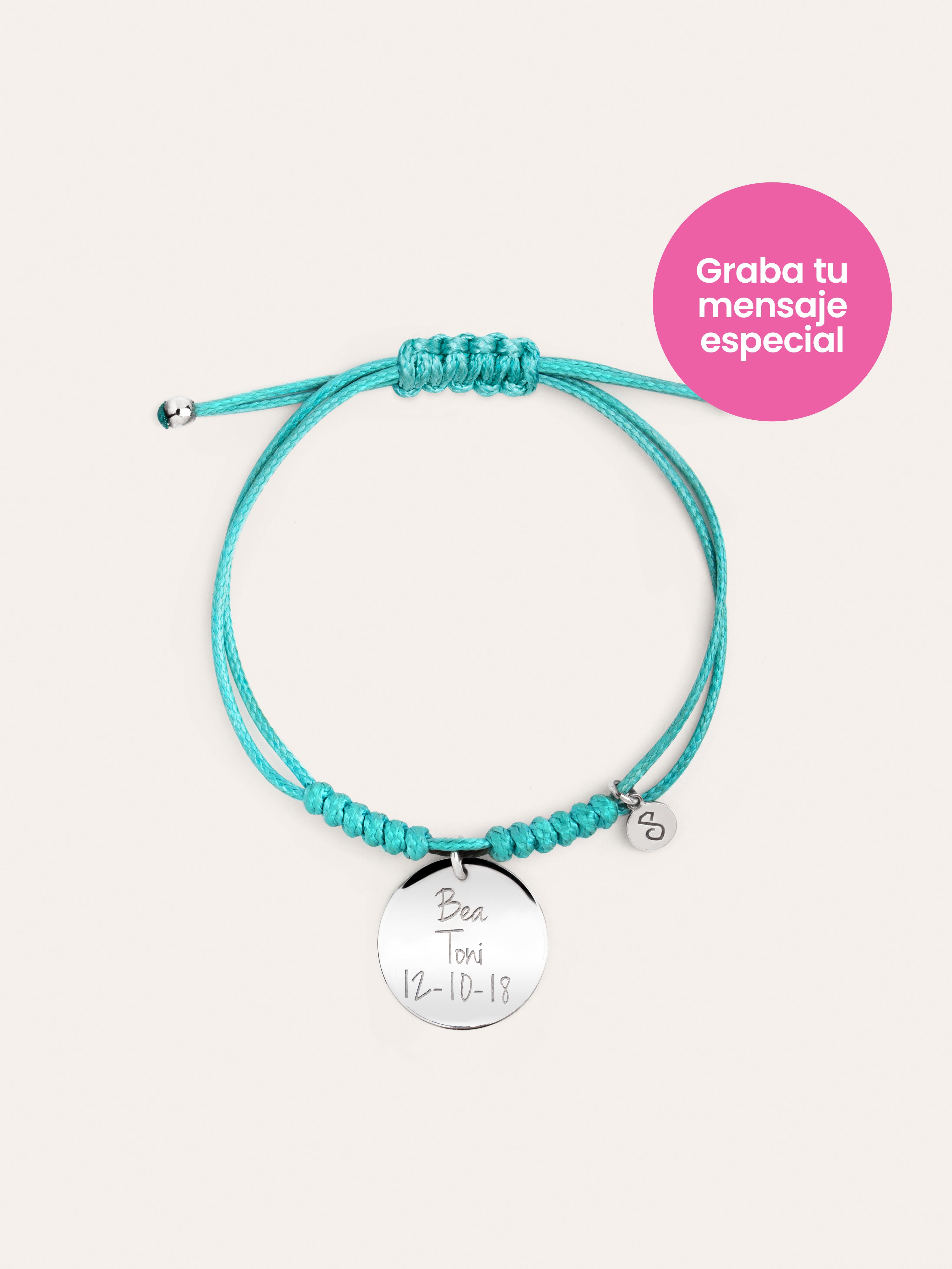 Pulsera Personalizada Dream Chic Emerald Plata