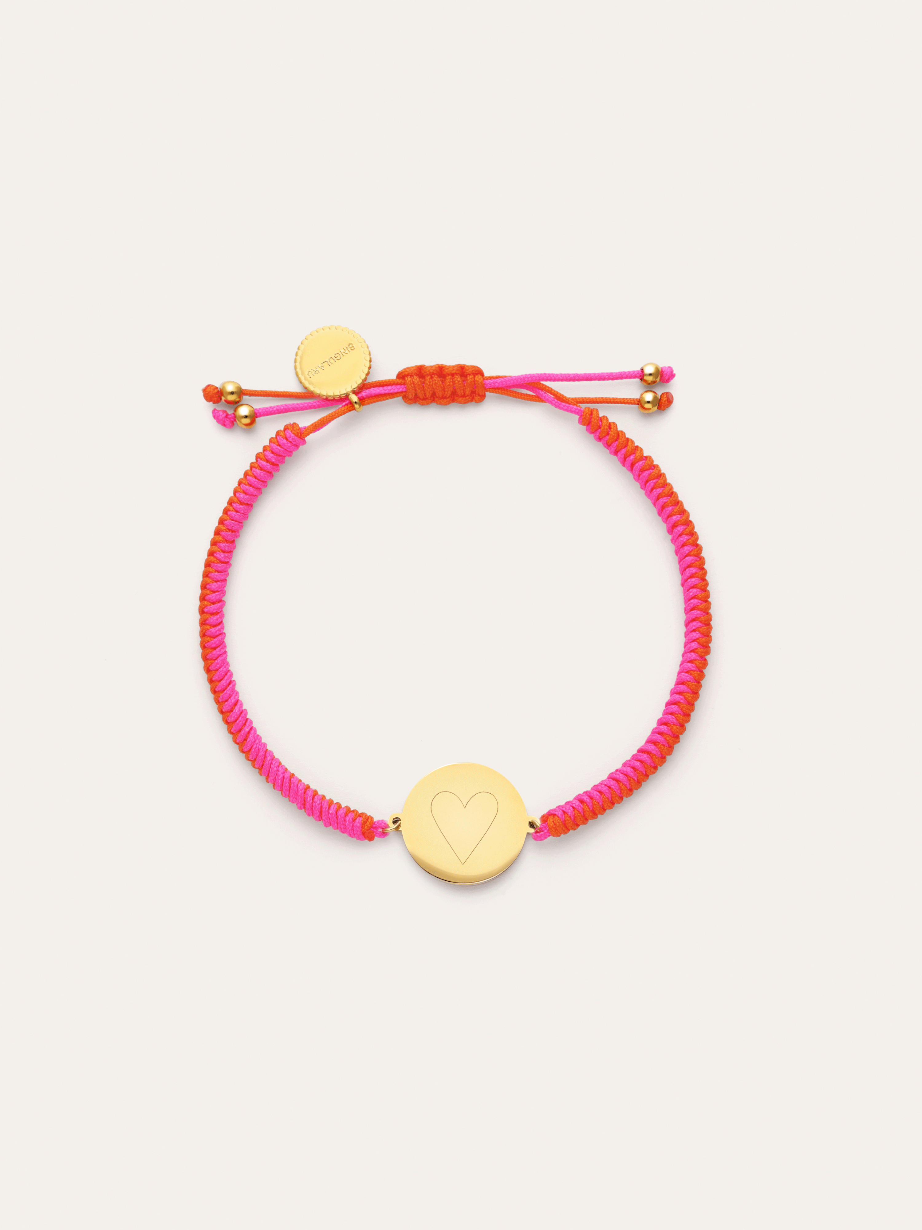 Pulsera Personalizada Moon Atardecer Neón Acero Baño Oro