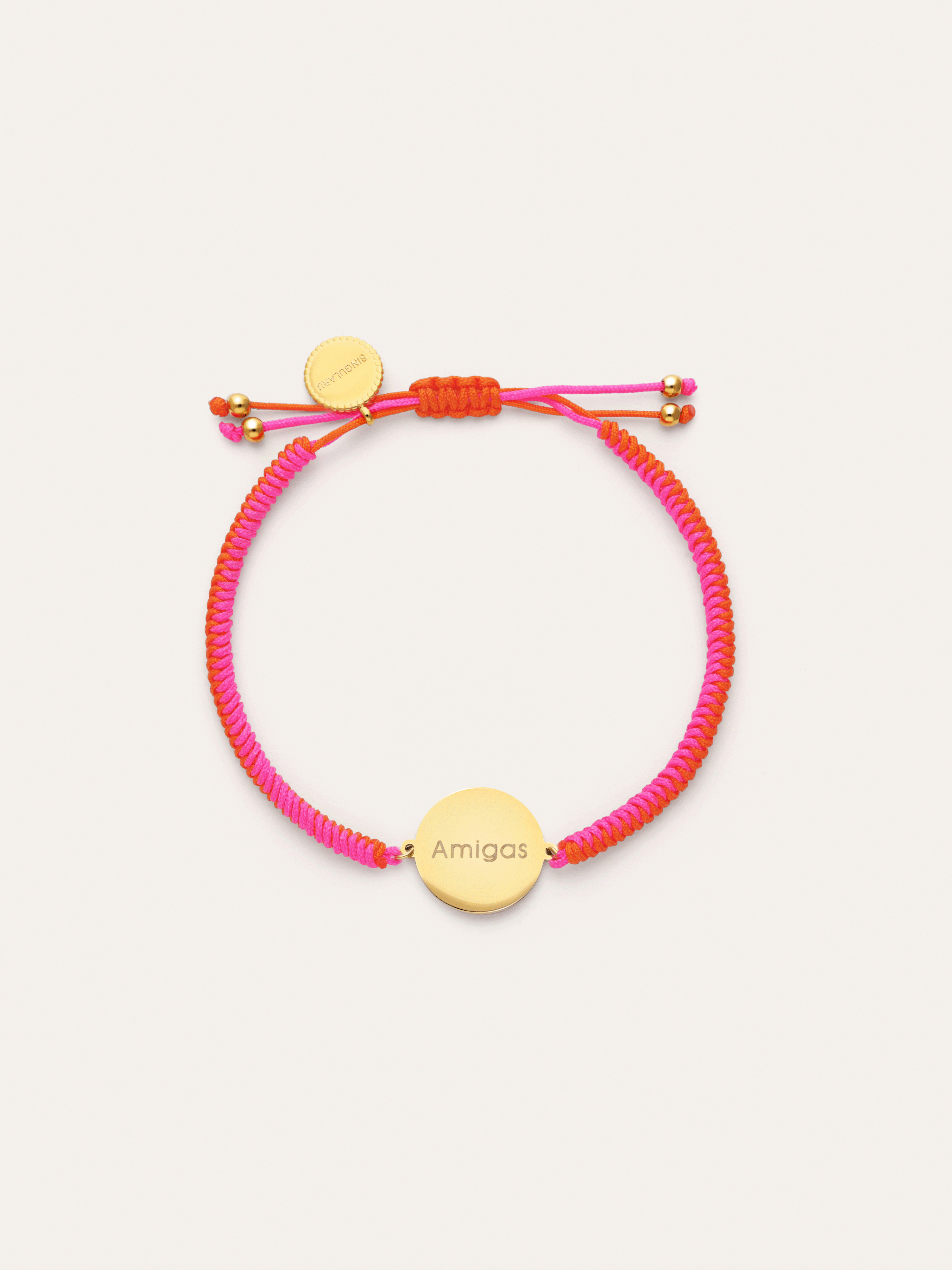 Pulsera Personalizada Moon Atardecer Neón Acero Baño Oro