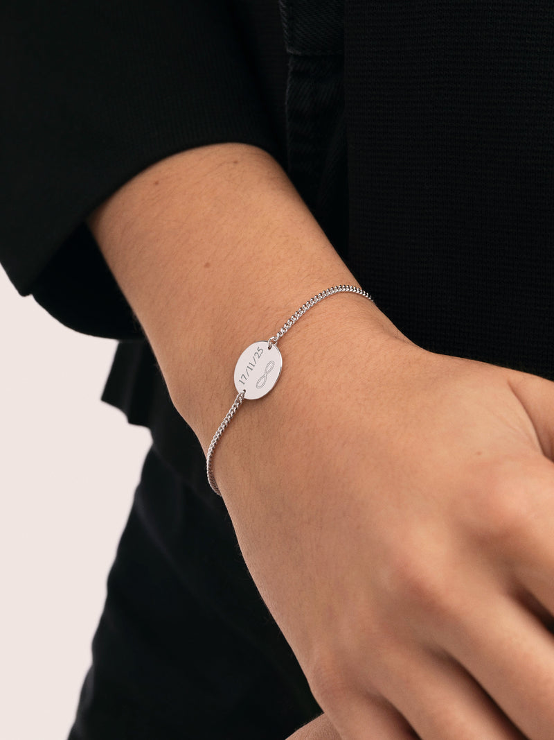 Bracelet Personnalisé Little Moon Argent