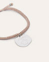 Pulsera Personalizada Medallón Organic Rosa Acero