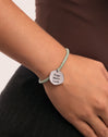 Pulsera Personalizada Medallion Verde Acero