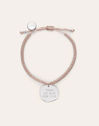 Pulsera Personalizada Medallón Organic Rosa Acero