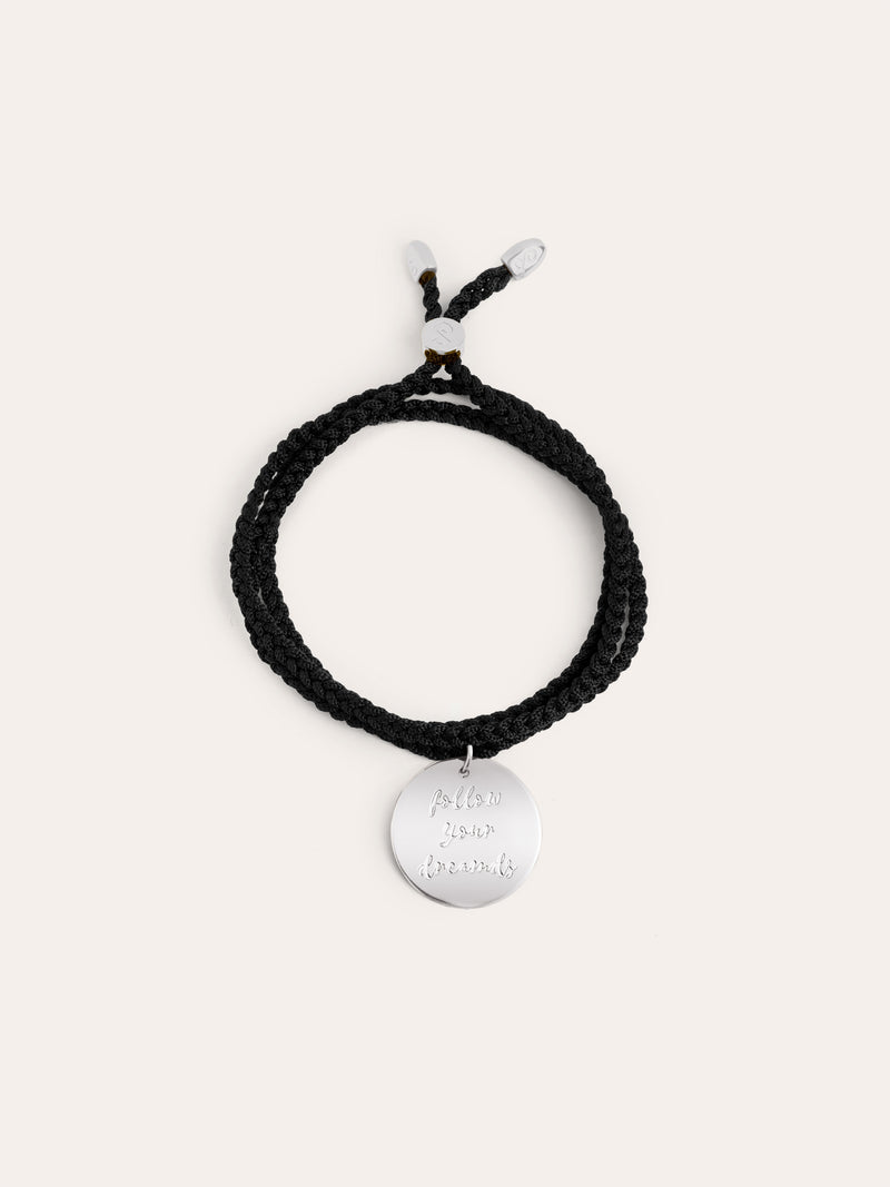 Bracciale Personalizzato Dream Nero Argento