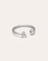 Personalisierter Ring Letter Spark aus Stahl