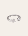 Personalisierter Ring Letter Spark aus Stahl