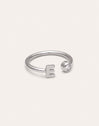 Personalisierter Ring Letter Spark aus Stahl