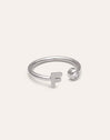 Personalisierter Ring Letter Spark aus Stahl
