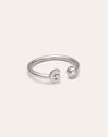 Personalisierter Ring Letter Spark aus Stahl