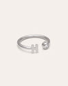 Personalisierter Ring Letter Spark aus Stahl