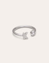 Personalisierter Ring Letter Spark aus Stahl