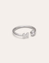 Personalisierter Ring Letter Spark aus Stahl