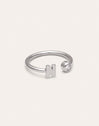 Personalisierter Ring Letter Spark aus Stahl