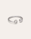 Personalisierter Ring Letter Spark aus Stahl