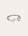 Personalisierter Ring Letter Spark aus Stahl