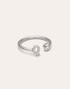 Personalisierter Ring Letter Spark aus Stahl