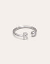 Personalisierter Ring Letter Spark aus Stahl