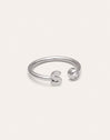 Personalisierter Ring Letter Spark aus Stahl