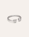 Personalisierter Ring Letter Spark aus Stahl