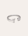 Personalisierter Ring Letter Spark aus Stahl