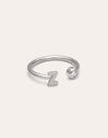 Personalisierter Ring Letter Spark aus Stahl
