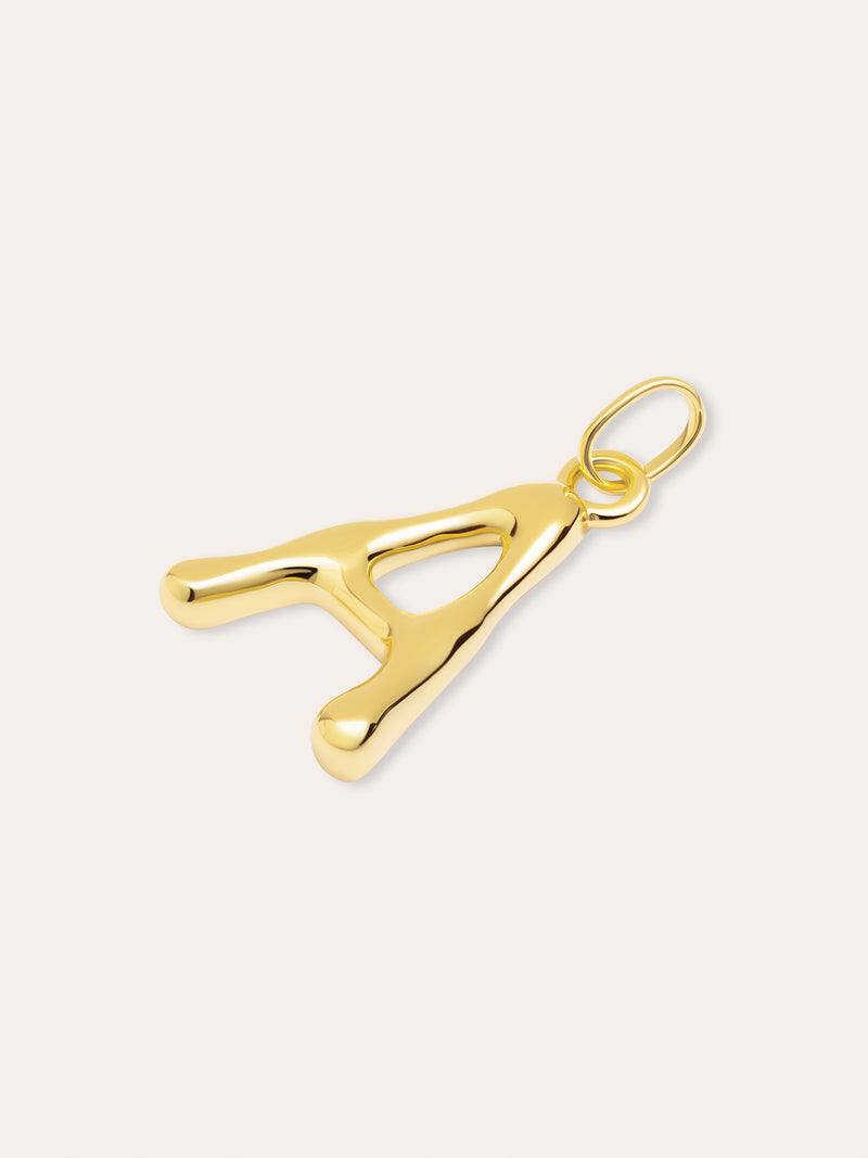 Letter XL Charm vergoldet
