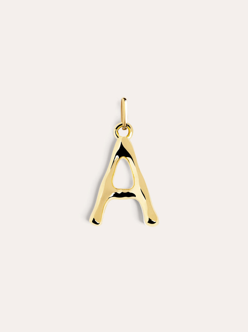 Letter XL Charm vergoldet