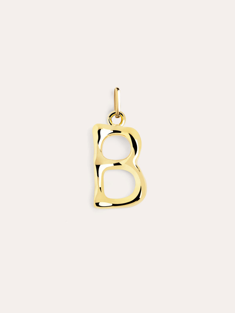 Letter XL Charm vergoldet