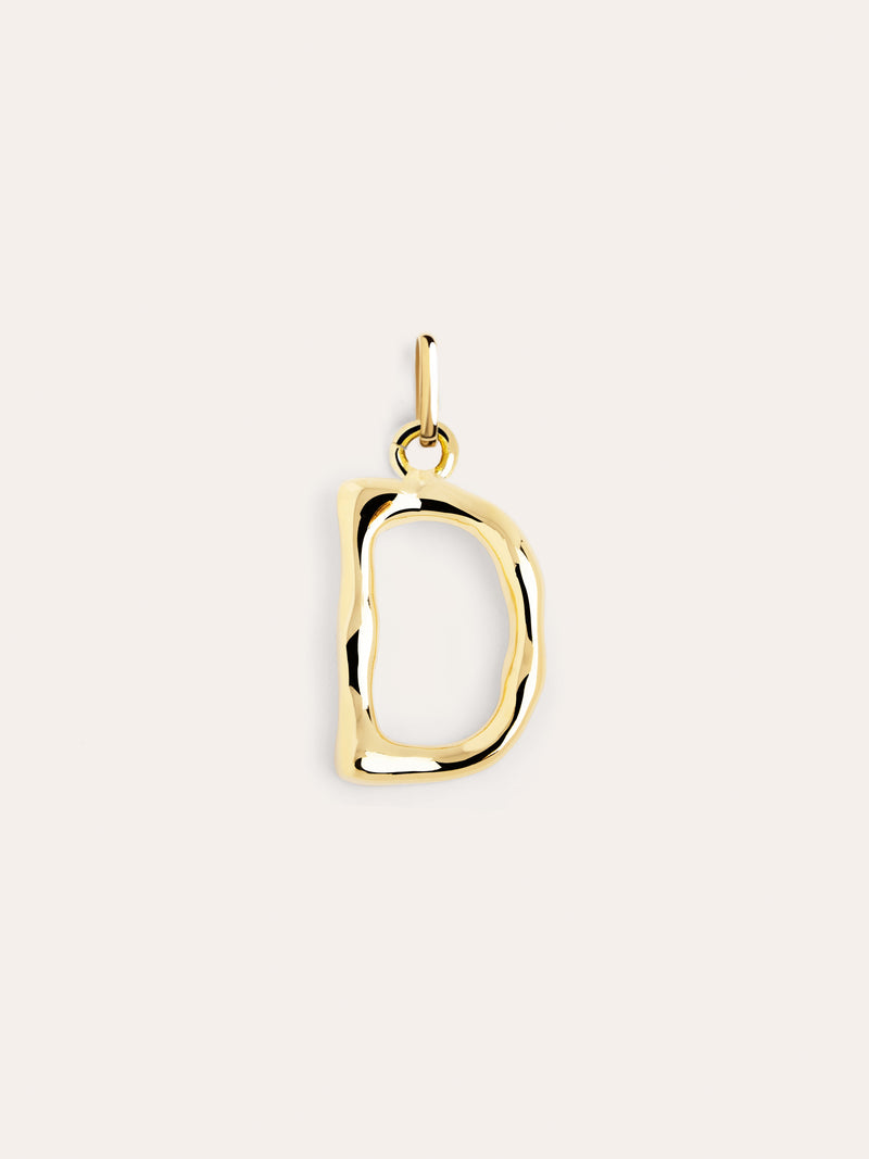 Letter XL Charm vergoldet