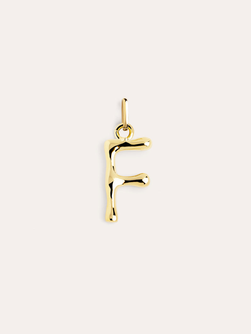 Letter XL Charm vergoldet