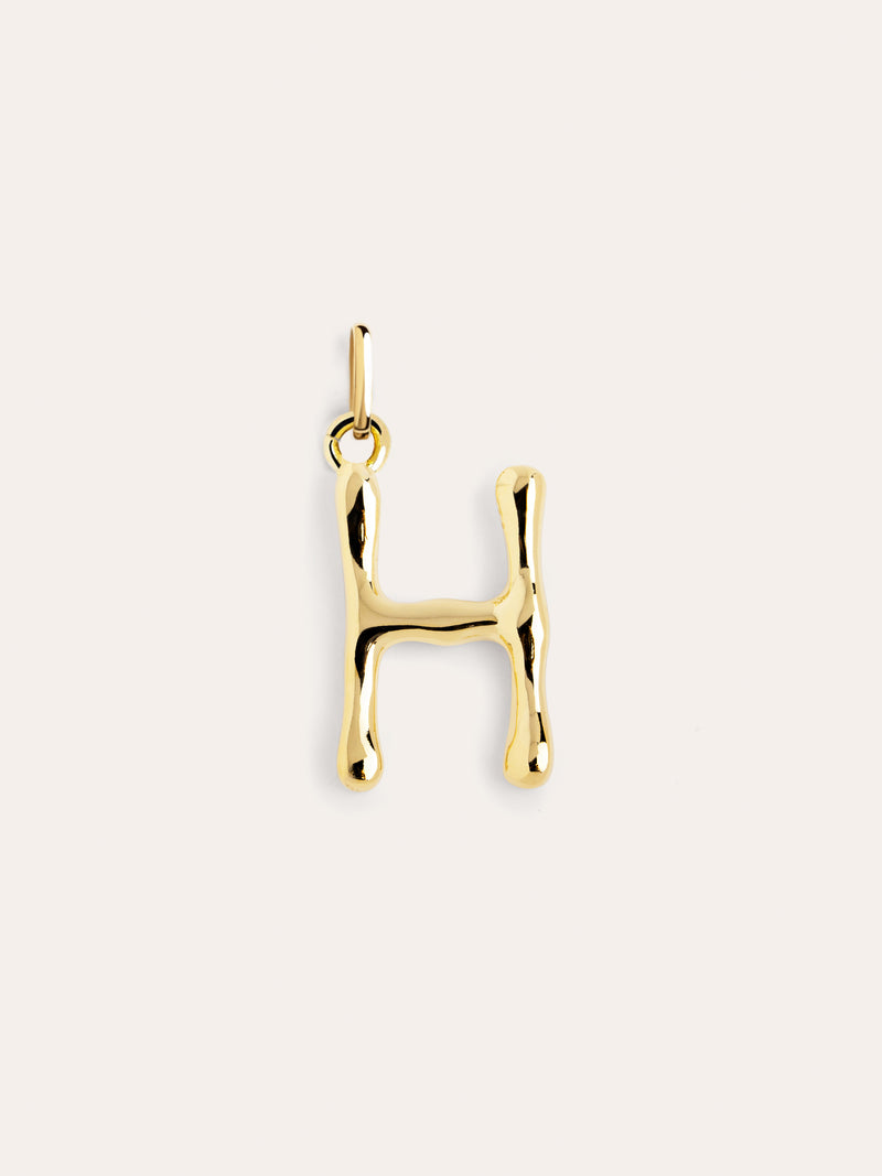 Letter XL Charm vergoldet