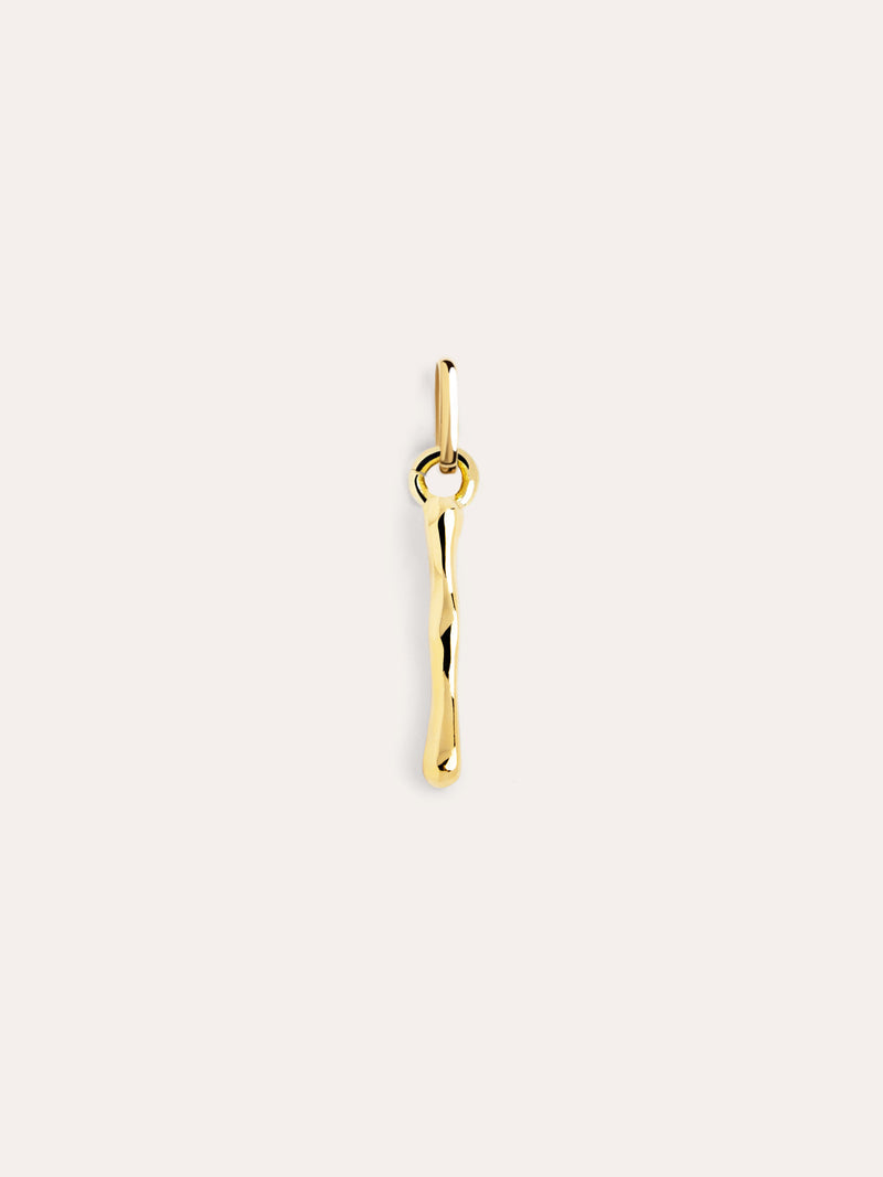 Letter XL Charm vergoldet